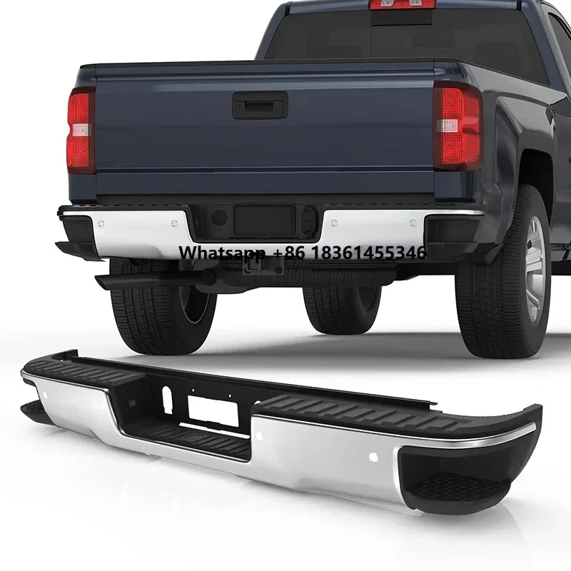 

Plating Rear Bumper For 2014-2018 Silverado 1500 w/o sensor holes