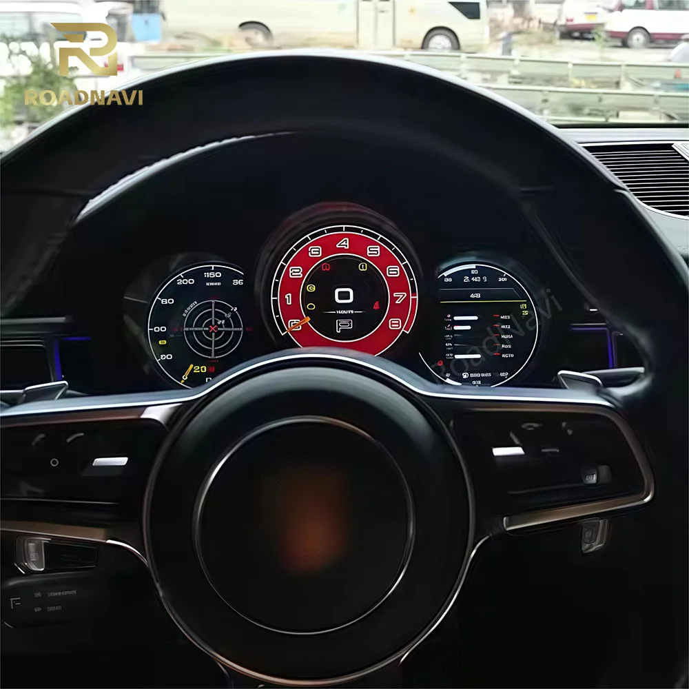 عداد سرعة السيارة للسيارات لبورشه بوكستر ماكان 718 911 981 997 2011-2016 LCD أداة لوحة قيادة السيارة الرقمية