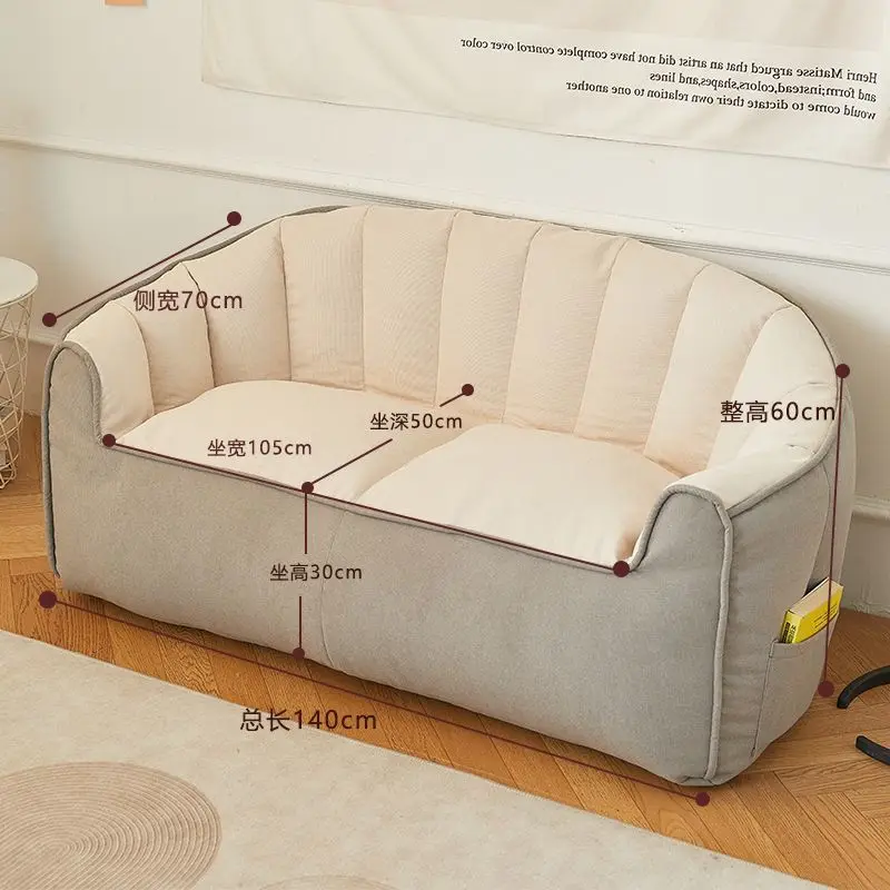 Lazy Sofa Space Saving Can Lie Down and Sleep Small Sofa Couch Versatile Comfortable Furniture for Apartment Home Bedroom Office