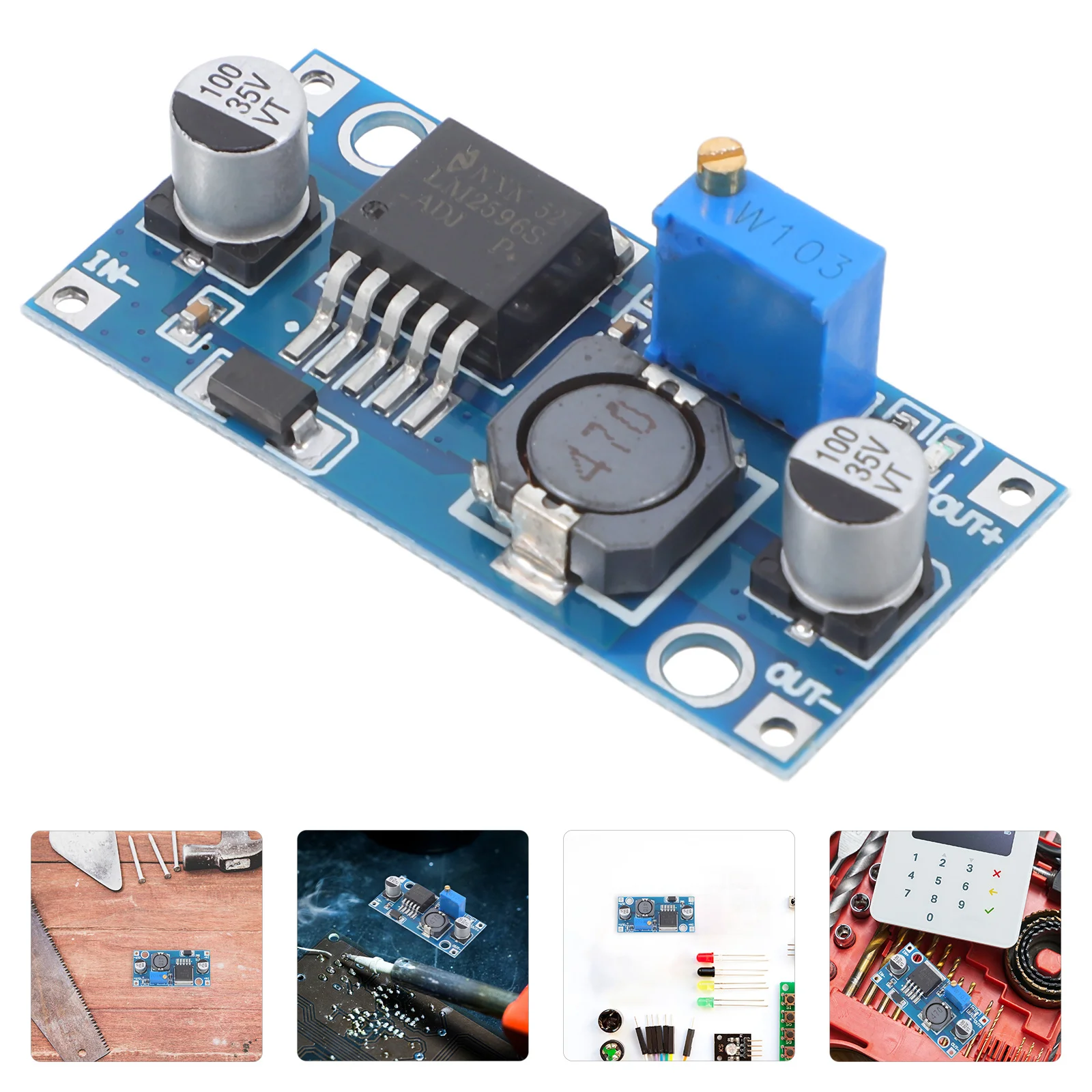 

4Pcs Dc-Dc Converter Power Regulator Adjustable Voltage Compatible Step Module for Electronic DIY