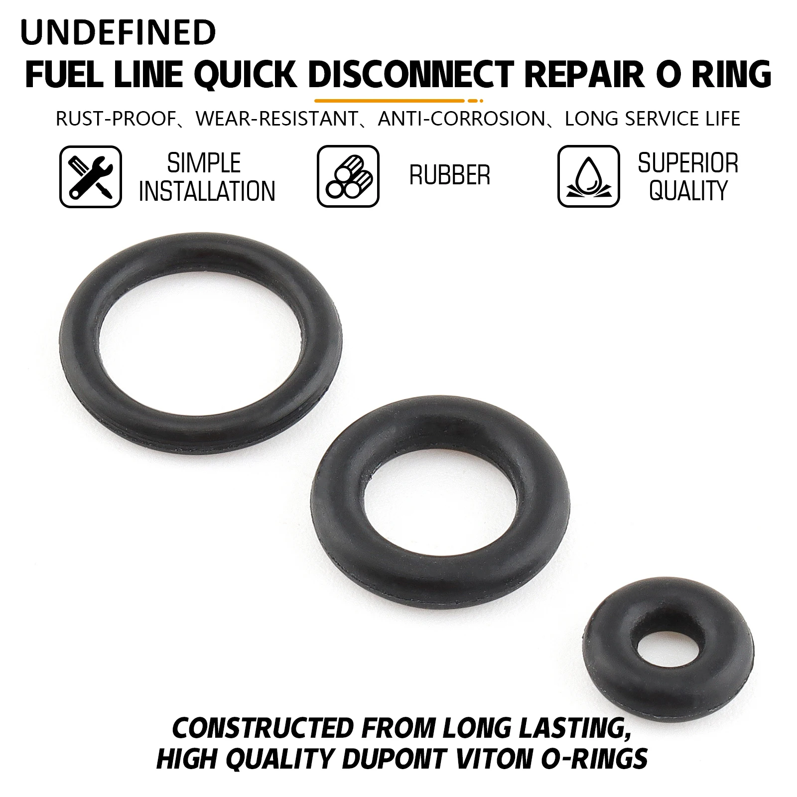 Fuel Line Quick Disconnect/Stop Leaks Repair O Ring Kit Fit for Harley 2001-later Models with Delphi Fuel Injection