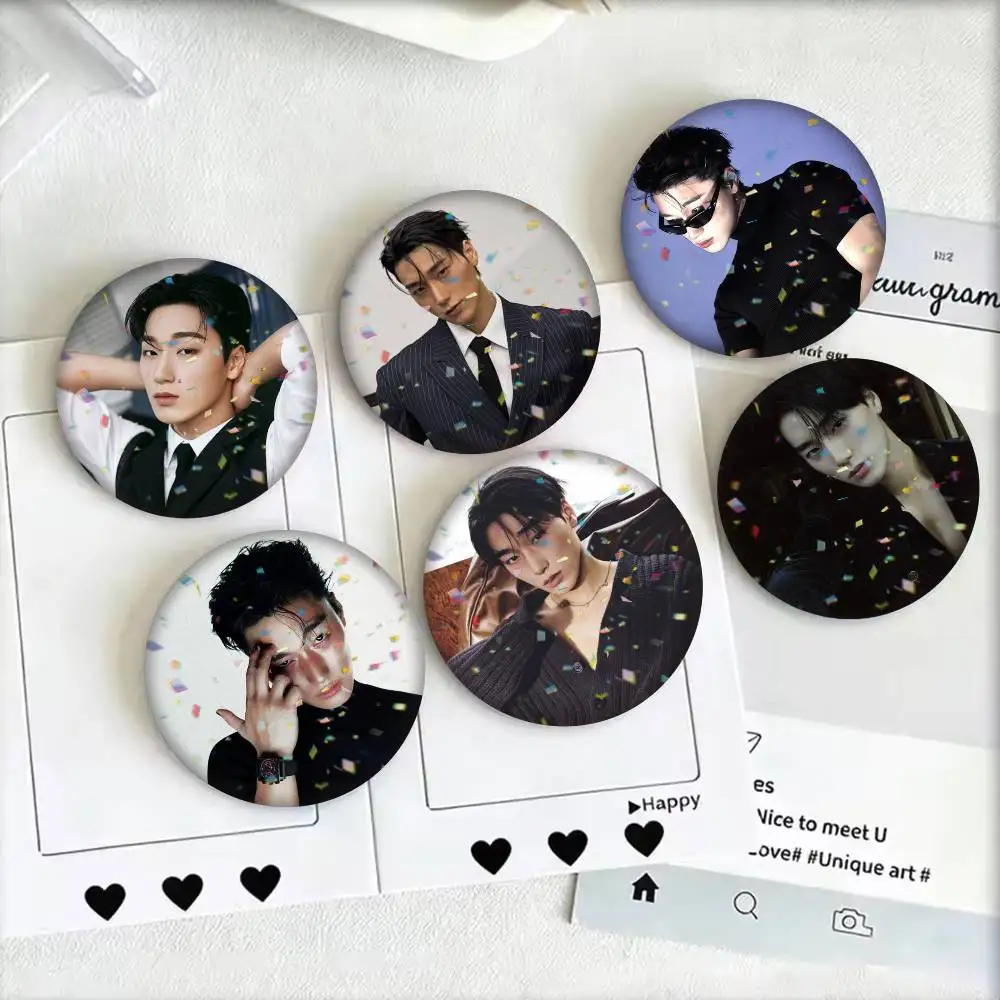Choi S-San A-Ateez  25 32 44 58 75mm Badges Personalized Round Brooches Pins Accessory Gift