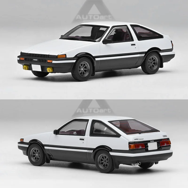 AUTOart 1/64 Toyota AE86 inicial D Takumi Fujiwara coches de metal fundido a presión juguetes para niños modelos de colección modelos de coches
