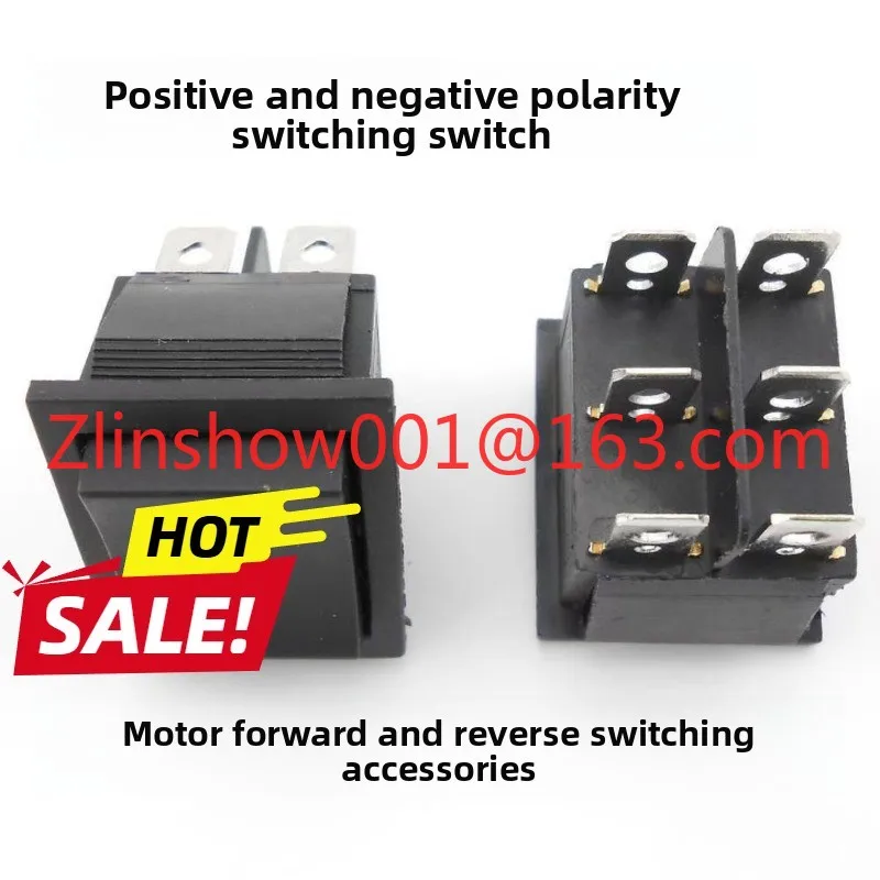 DC motor forward and reverse switch, motor reverse switch, DC positive and negative polarity conversion accessories 10A