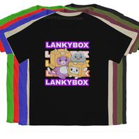 Men T-shirts Lanky Box Pure Cotton Tops Designer Men T Shirt Camisas Tees Christmas Present T-Shirts Father's Day Harajuku