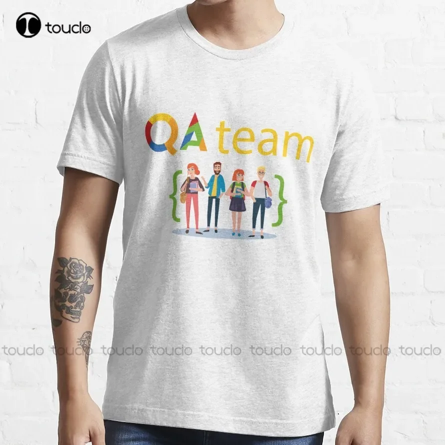 Qa Team,  Qa Engineer, Quality Assurance T-Shirt Sleep Shirt Creative Funny Shirt Digital Printing Tee Shirt Christmas Gift New