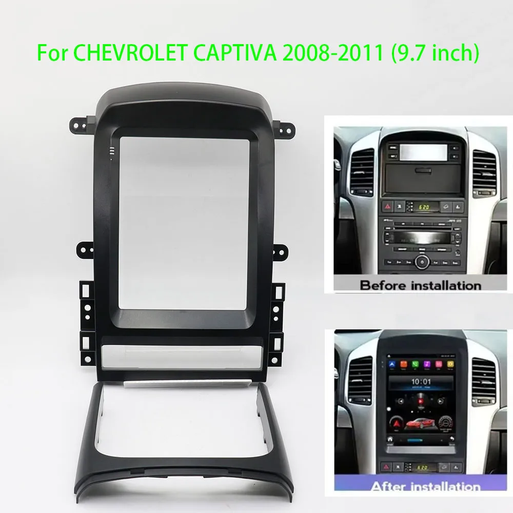 

Автомагнитола 9,7 дюйма, 2 Din, DVD-плеер, облицовочная рамка для CHEVROLET CAPTIVA 2008-2011, Мультимедийная панель Тесла