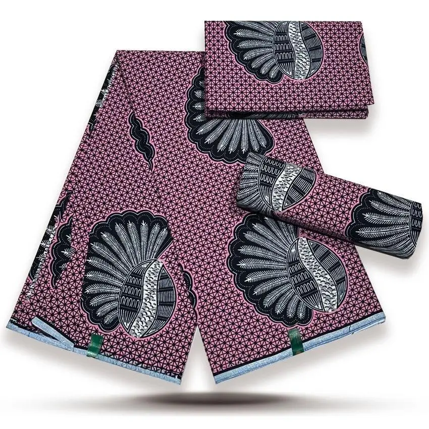 فستان هولندي Loincloth شمع حقيقي Pagne أفريقي سوبر 6 ياردات 100% قطن باتيك دانتيل شمع هولندي حقيقي VL أصلي 2024 شمع جديد #4