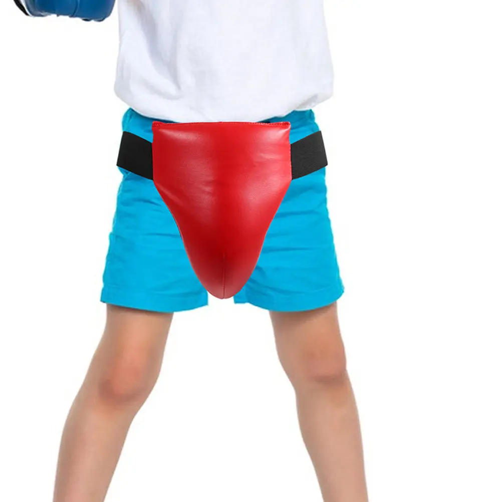 2Pcs Boxing Groin Guard Breathable Wear-Resistant Lightweight Sparring Protector Elastic Strap for Training