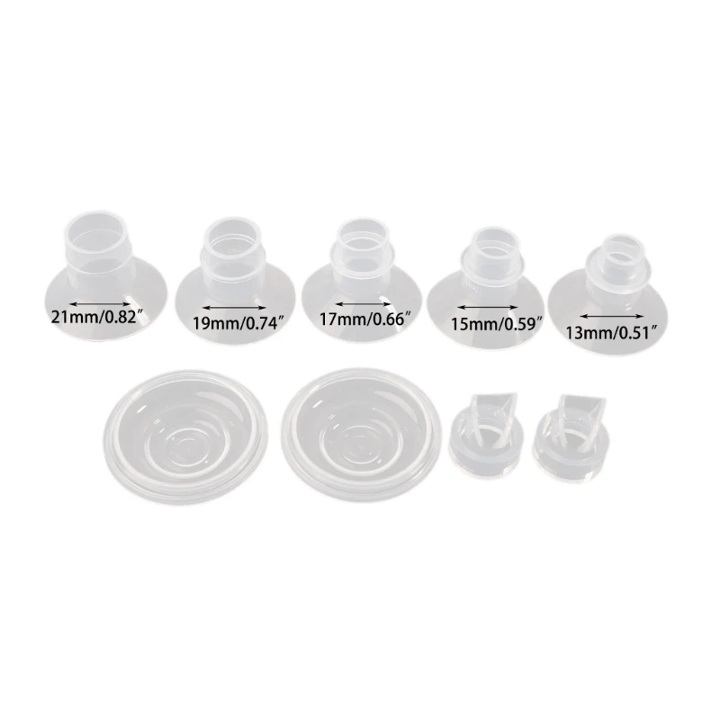 Flange Inserts for Wearable Breast with Silicone Diaphragm & DuckbillValve