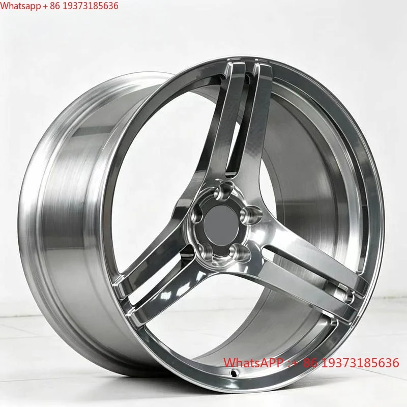 LZT-1180 Polished 3-Spke Concave Design Forged Alloy Wheel Rims 18 19 20 21 Inch 5x120 5x130 5x114.3 for G80 G82 G90 F86 F85 G70