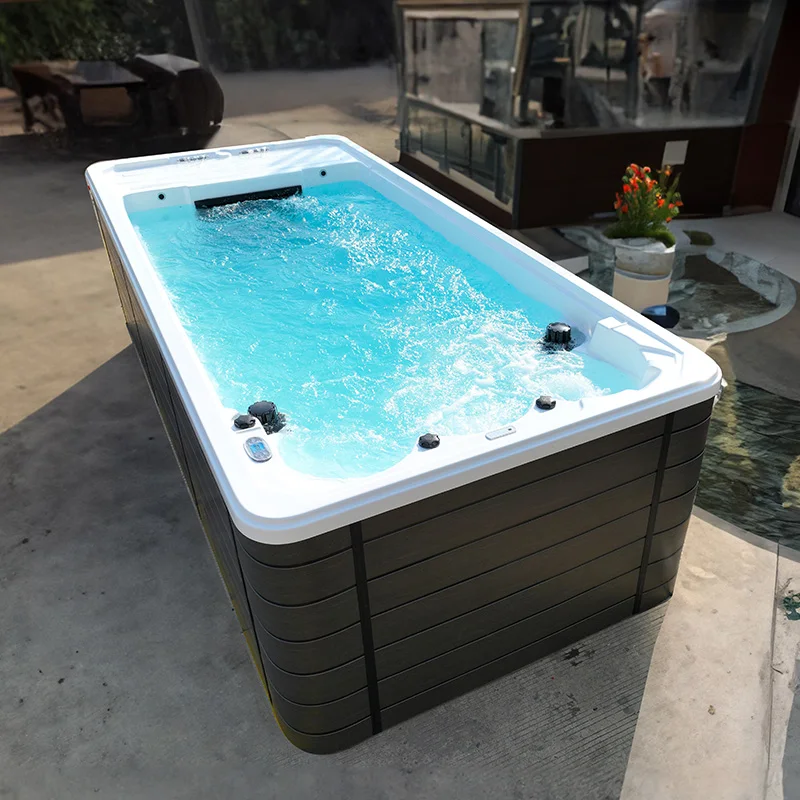 2025 BG-6605 High Quality Outdoor Surf Swim Spa Modern Design 16 Speed Swimming Machine Massage Area Balboa Wide Mouthed Pool