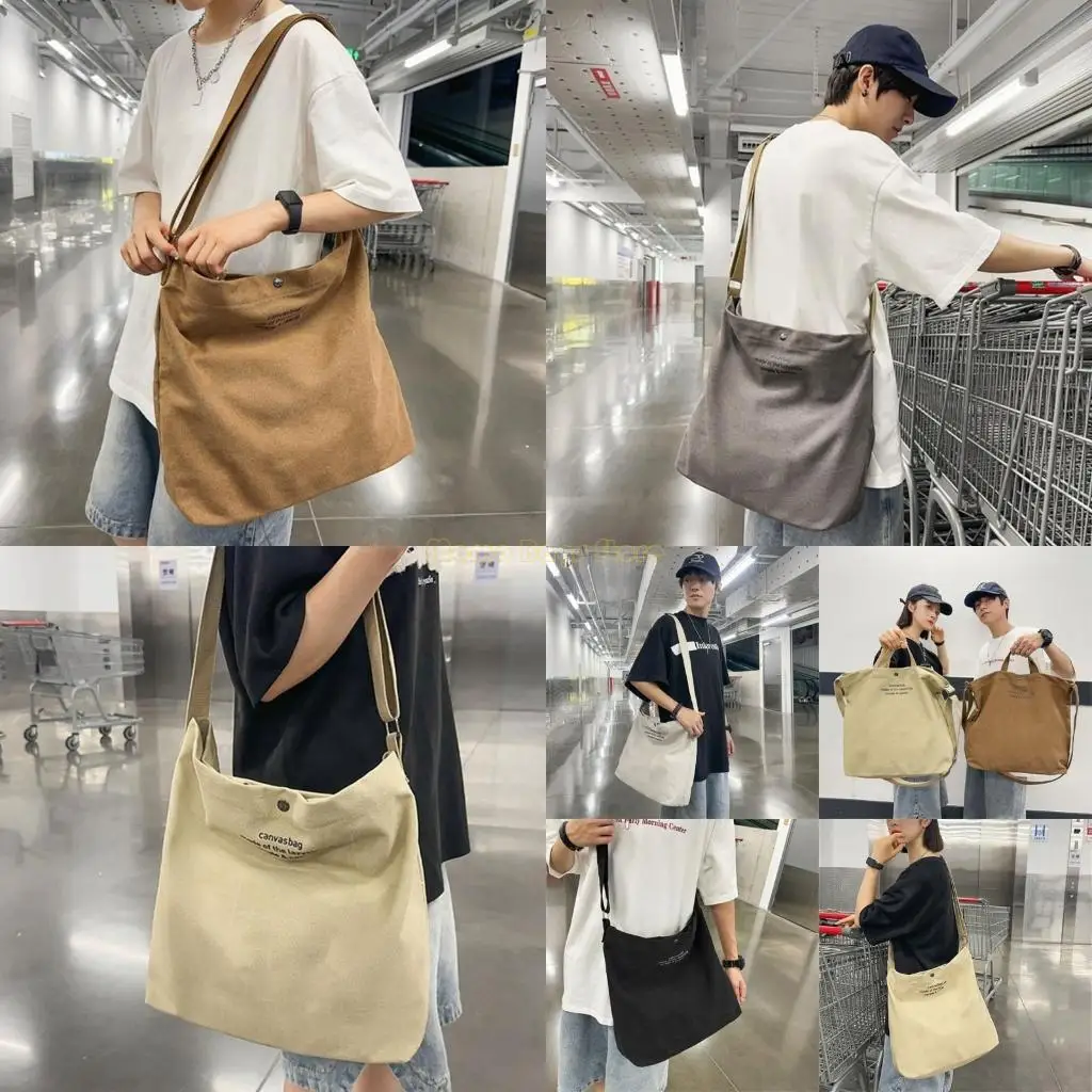 

X90D Student Canvas Crossbody Bag with Ample Space for Accessories and Necessities