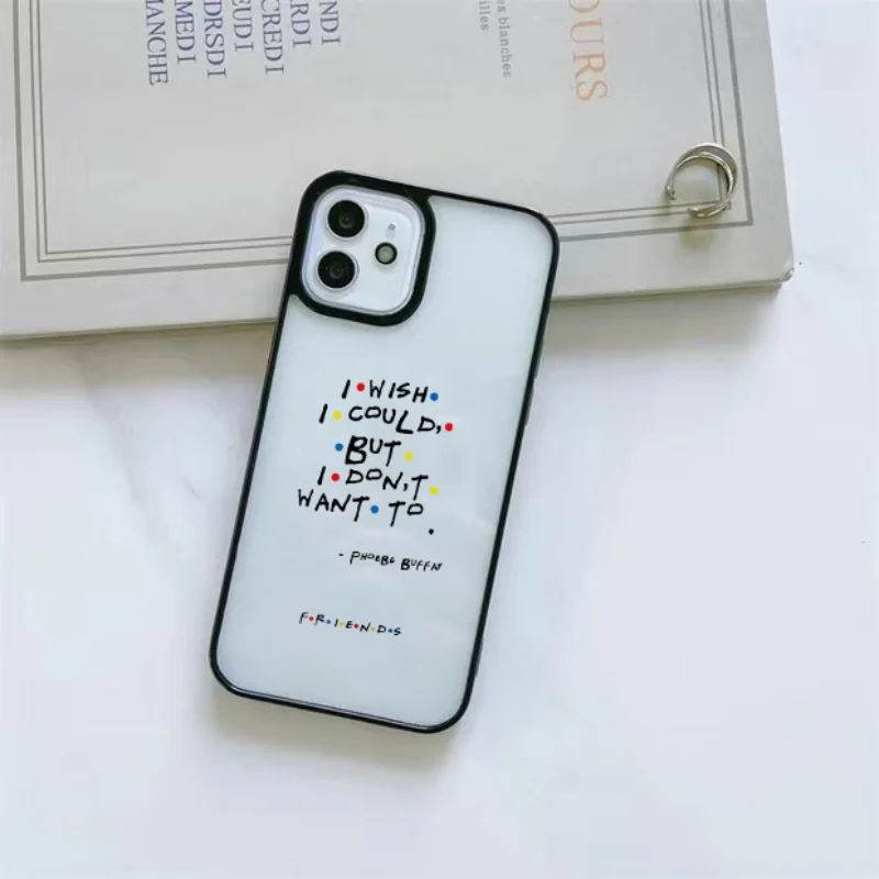 Friends TV Central Park Joey Clear Case for iPhone 14 13 11 Pro Max 12 Mini X XS XR 8 7 6Plus Monica Chandler Rachel Phone Coque