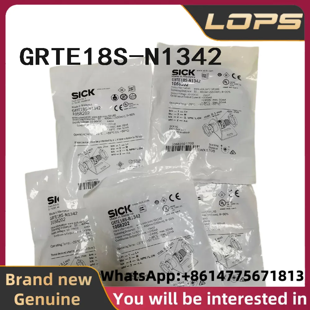 GRTE18S-N1342 Brand new original SICK 1058202 photoelectric switch sensor in stock, welcome to consult