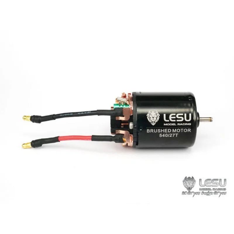 RC 1/14 27T High Torque Motor 540 Brushed Motor Gearbox Motor for Tamiya Hydraulic Excavator Loader Dump Truck Tripper DIY Parts