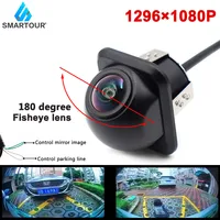 Smartour 4K CCD Fisheye Chips HD visión nocturna asistencia de estacionamiento automático con línea de estacionamiento AHD 1080P cámara de visión trasera de coche