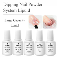 Mtssii 10ML Nails Dipping Powder System Liquid Base Top Coat Activator Brush Saver Nail Art Tools Natural Dry Without Lamp Cure
