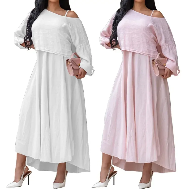 ダシキアフリカンドレス女性用ファッション夏アフリカノースリーブポリエステルロングマキシドレスコート付きアフリカ服衣装