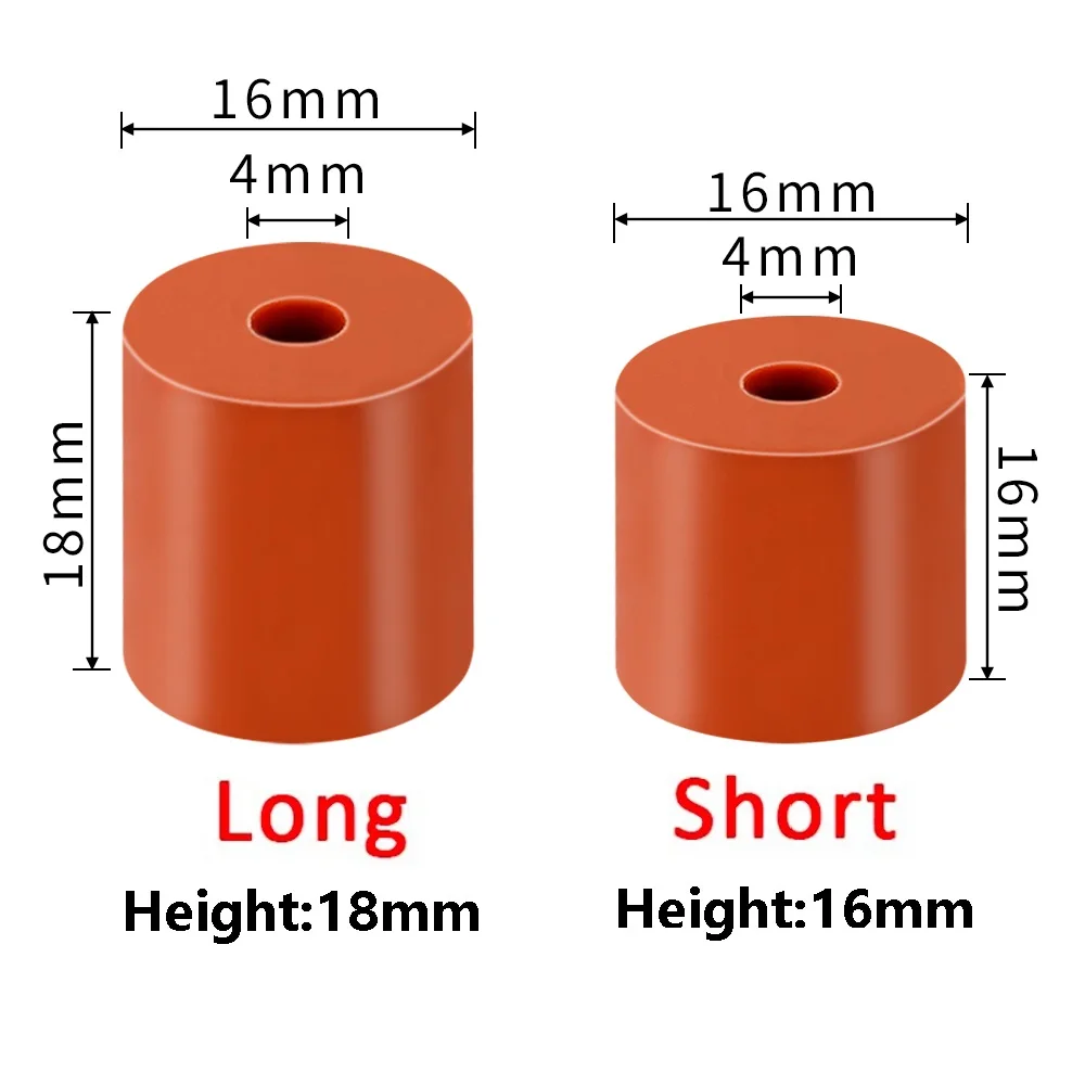 1/2set Hot Bed Leveling Column Silicone Solid Spacer For CR-10/ CR10S Ender-3 s1 pro kp3s pro v2 Heatbed 3D Printer Parts