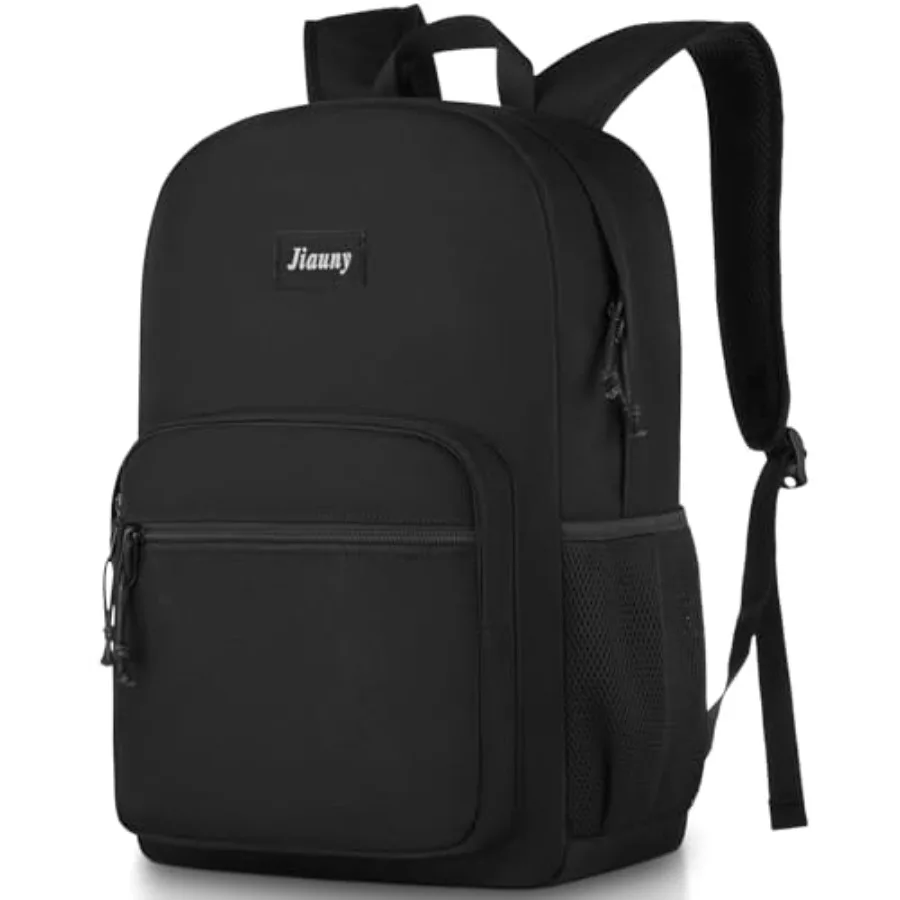 

17 ch School Backpack, Classic Lightweight Bookbag Scoolbag with USB Chargg Port for High School Teens College Students Work Of