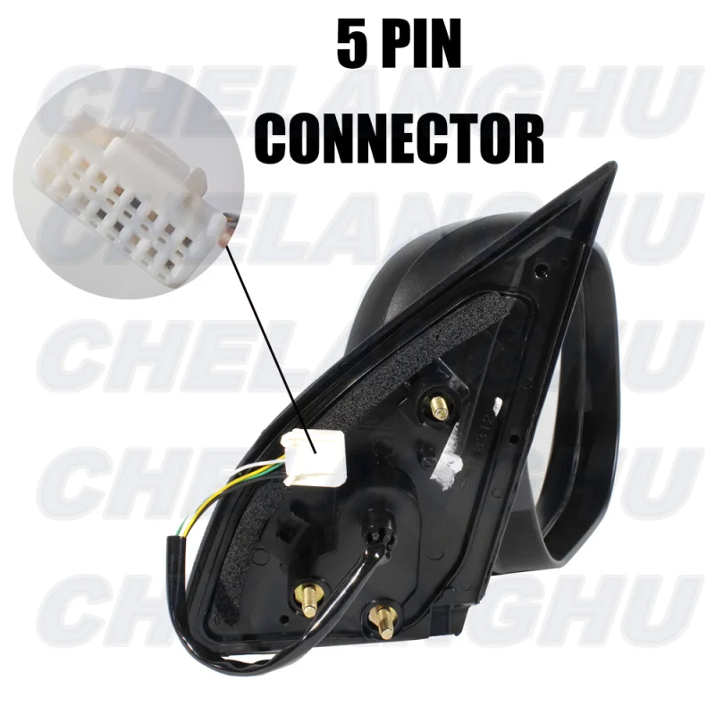 Right Passenger Side 5 Pins For Mitsubishi Outlander ASX 2010 2011 2012 Silver Gray Heated Power Adjust Car Mirror Assembly