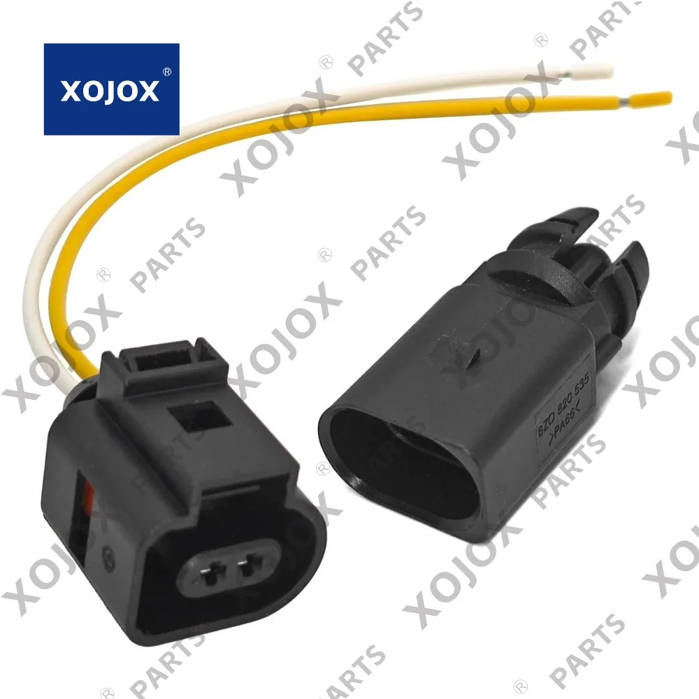 

XOJOX Внешний датчик температуры окружающего воздуха 8Z0820535 6RD820535 5S11873 с 2-контактным разъемом Pigtail Plug 1J0973702-для VW Amar