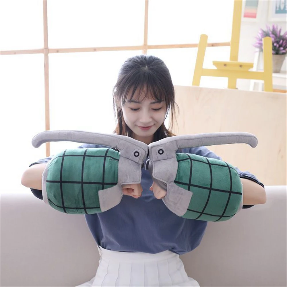 Anime My Boku no Hero Academia Katsuki Bakugou Cosplay Costume Grenades Gloves Soft PlushCuff Arm Power Wrist Bracer Gifts Prop