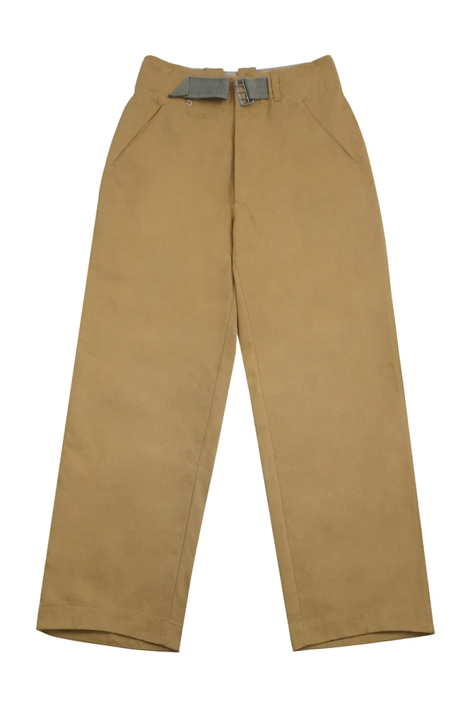 Pantalones de arena GUTB-020 WWII DAK alemán/Tropical Afrikakorps