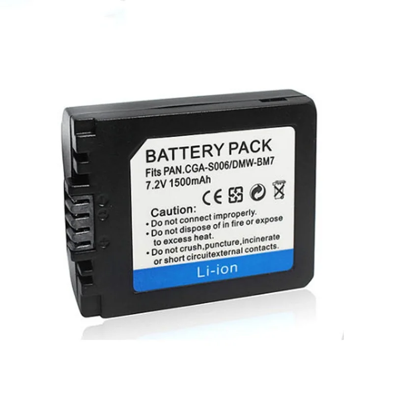 CGA-S006 CGR CGA S006E S006A BMA7 DMW BMA7 Camera Battery For Panasonic DMC FZ30 FZ35 FZ38 FZ50 FZ7 FZ8 FZ18 FZ28 USB Charger