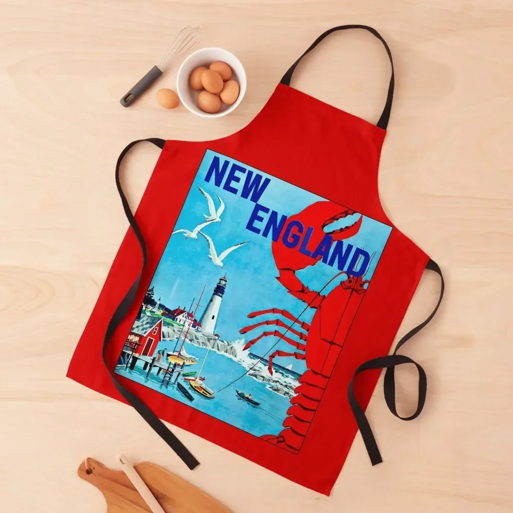 

LIGHTHOUSE : Vintage New England Advertising Print Apron Kitchen Things For Home cooks clothes manicurist Salon Apron