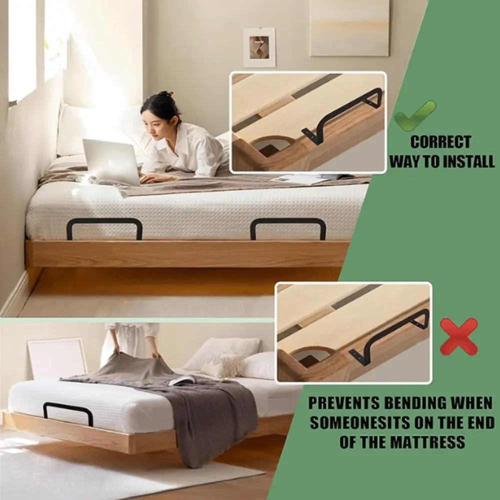Adjustable Mattress Retainer Bar Durable Anti Slip Mattress Stopper Fixing Bracket With Screw Mattress Limiter Wooden Bed Frame