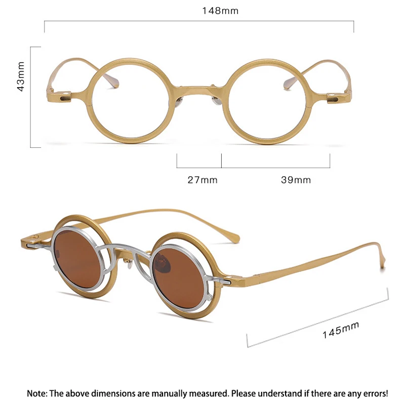 وصفة طبية قابلة للطي النظارات المغناطيسية مشبك دائري من التيتانيوم مع إطارات النظارات البصرية متعددة البؤر بدرجة قصر النظر