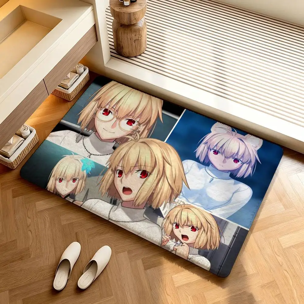 Arcueid Brunestud Hisui Kohaku Tsukihime Shower Room Absorbent Small Floor Mat Soft Comfortable Decorative Foot Mat