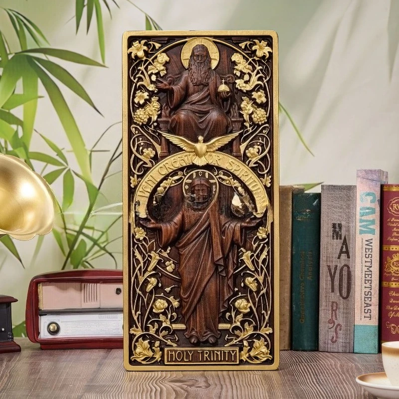 Vintage Home Textiles - Trinity Solid Wood Carved Vintage Home