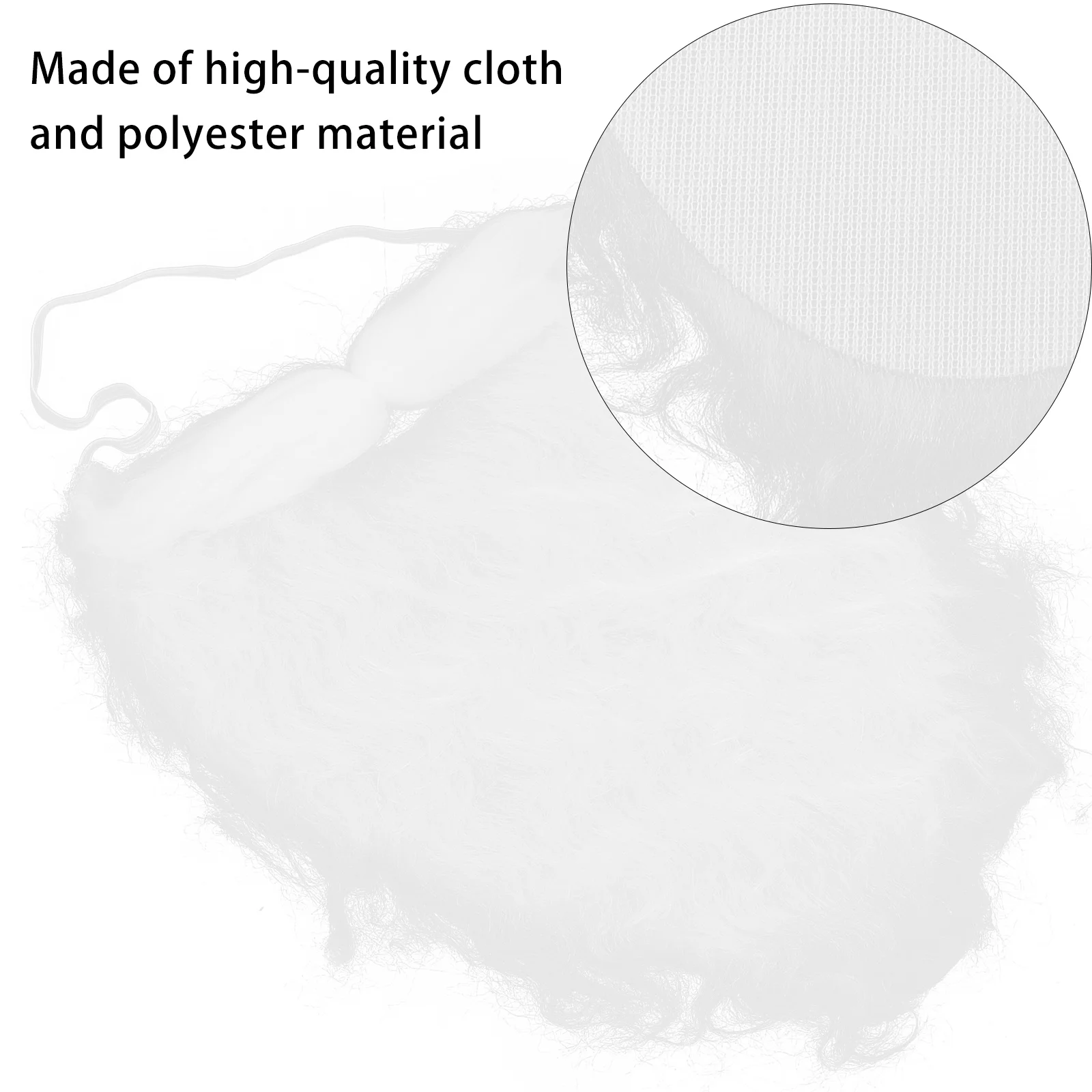 10pcs Performance Props Beards Super Large Dense Santa Faux Beard For Christmas Party Cosplay Carnival Reusable Fake Beard