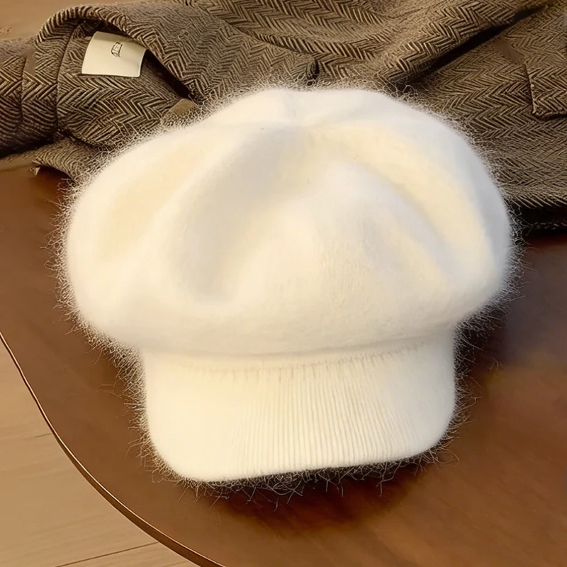 

Cap Women Winter Angora Knit Hat Warm Soft Accessory For Autumn Cold Weather Skiing Sports Outdoor Design