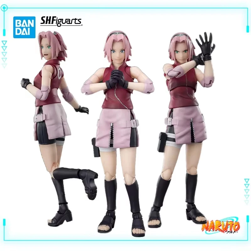 

Bandai Original Naruto Shippuuden Haruno Sakura Inheritor of Tsunade's Indominable Will 13,5 см S.H.Figuarts Модель Фигурки