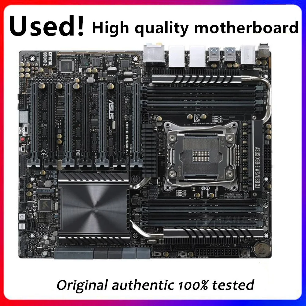 For ASUS X99-E WS/USB 3.1 Used original For Intel C612 Server Workstation Socket LGA 2011 V3 DDR4 X99 Motherboard