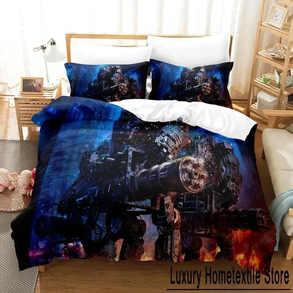 New Anime Robot Bedding Set Single Twin Full Queen King Size Bed Set Adult Kid Bedroom Duvet cover Sets 3D Print Bed Sheet Set