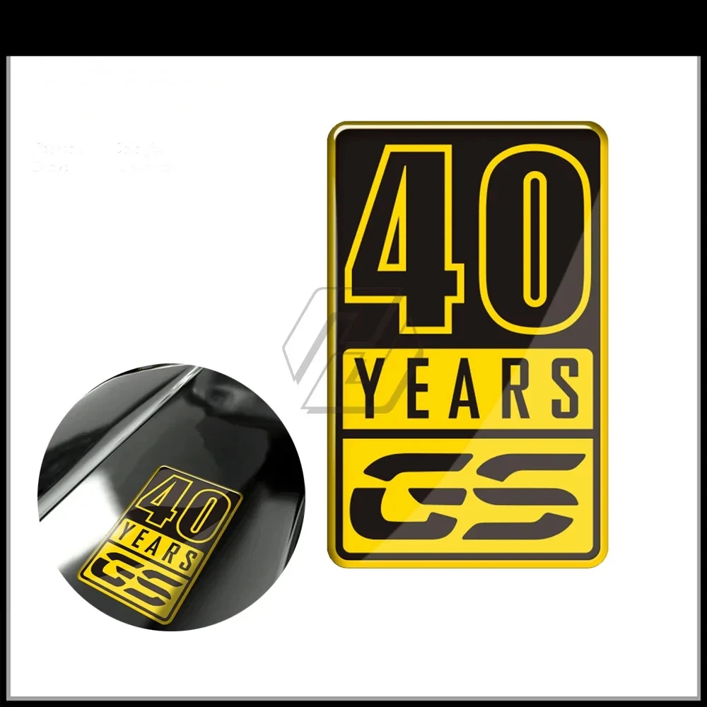 

For BMW Motorrad 40 Years GS Sticker F850GS R1200GS R1250GS Decals 3D Resin Sticker