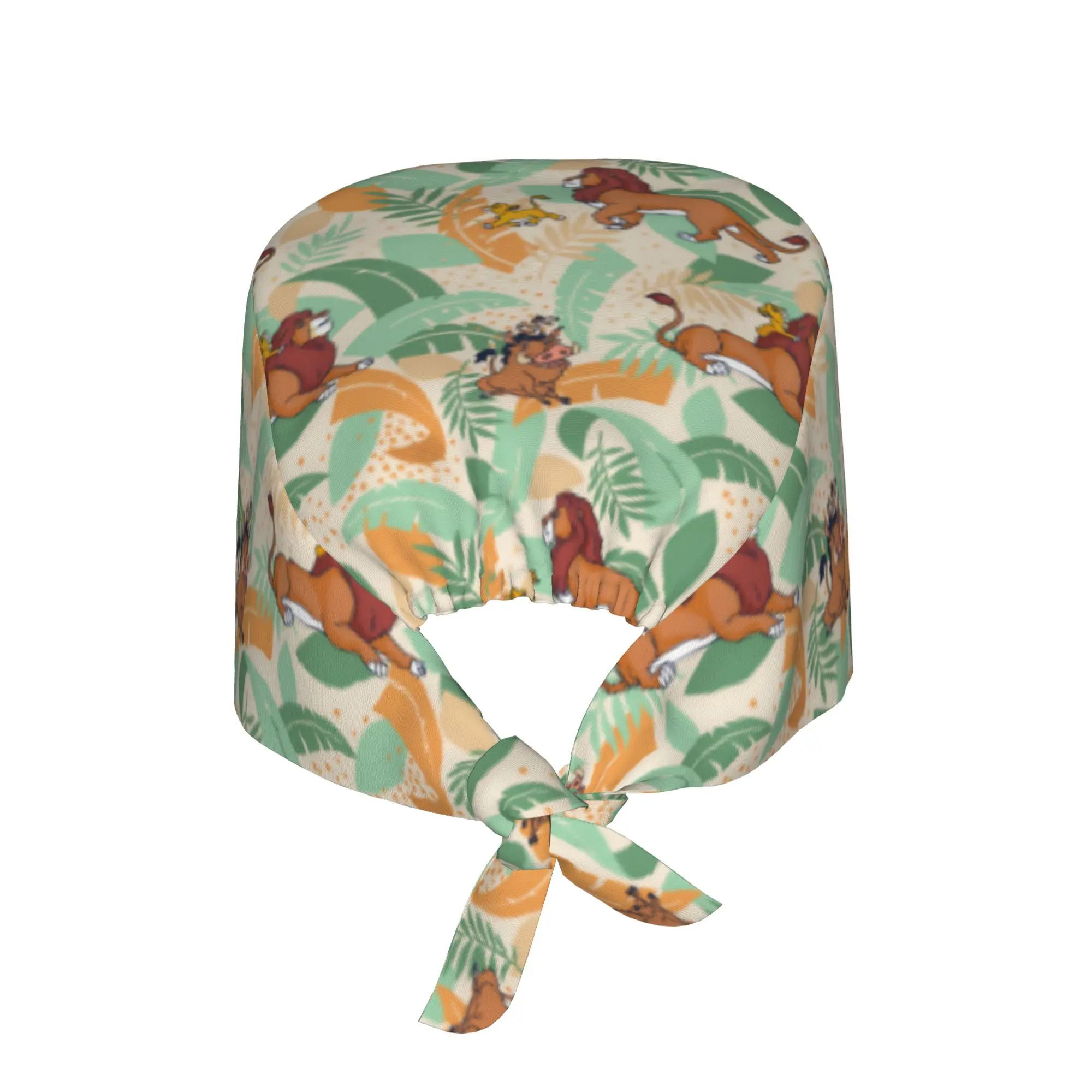 Custom Liones Anime Kinges Medical Staff Scrubs Hat Unisex Pumbaa Simba Manga Doctor Nursing Surgical Cap Scrub Caps