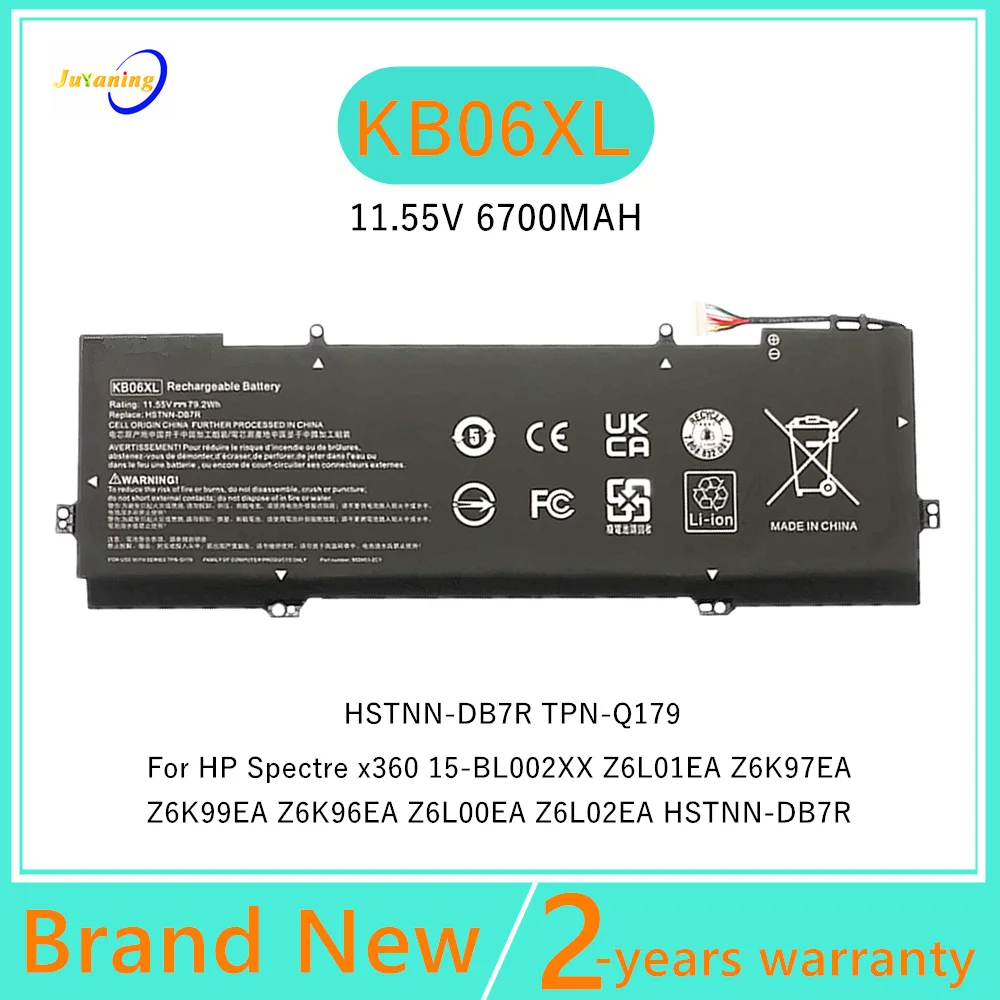 KB06XL Laptop battery For HP Spectre X360 15-B Series 15T-BL100 15T-BL101NG HSTNN-DB7R TPN-Q179 902401-2C1 902499-855