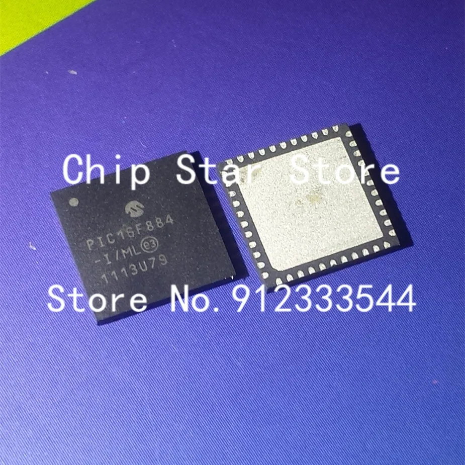 5-50pcs  PIC16F884-I/ML PIC16F884T-I/ML PIC16F884 QFN44 MICROCONTROLLER MCU 8BIT PIC16 100%New And Original