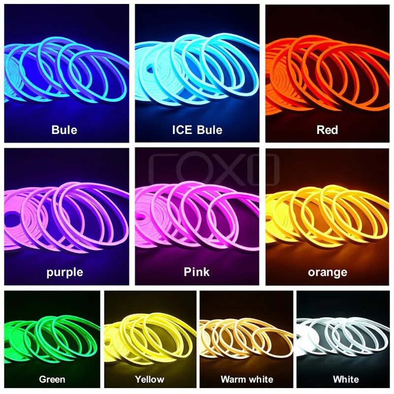 Imagem -03 - Impermeável Led Neon Strip Light Lâmpada da Noite para Roupeiro Armário Luz de Fundo Iluminação Doméstica dc 12v 2835