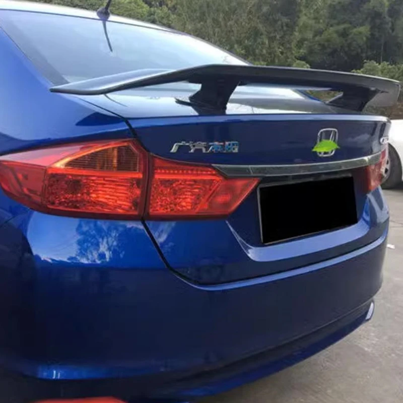 For Honda City Sedan/2015-2021  GT Spoiler Accessories ABS Plastic CAR Trunk Tail Wing Body Kit