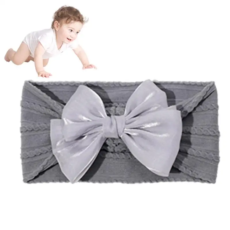 

Baby Headbands Bows High-Elastic Cute Bows Head Wrap Super Stretchy Soft Baby Headbands Soft Hairbands With Bows For Girls Hair