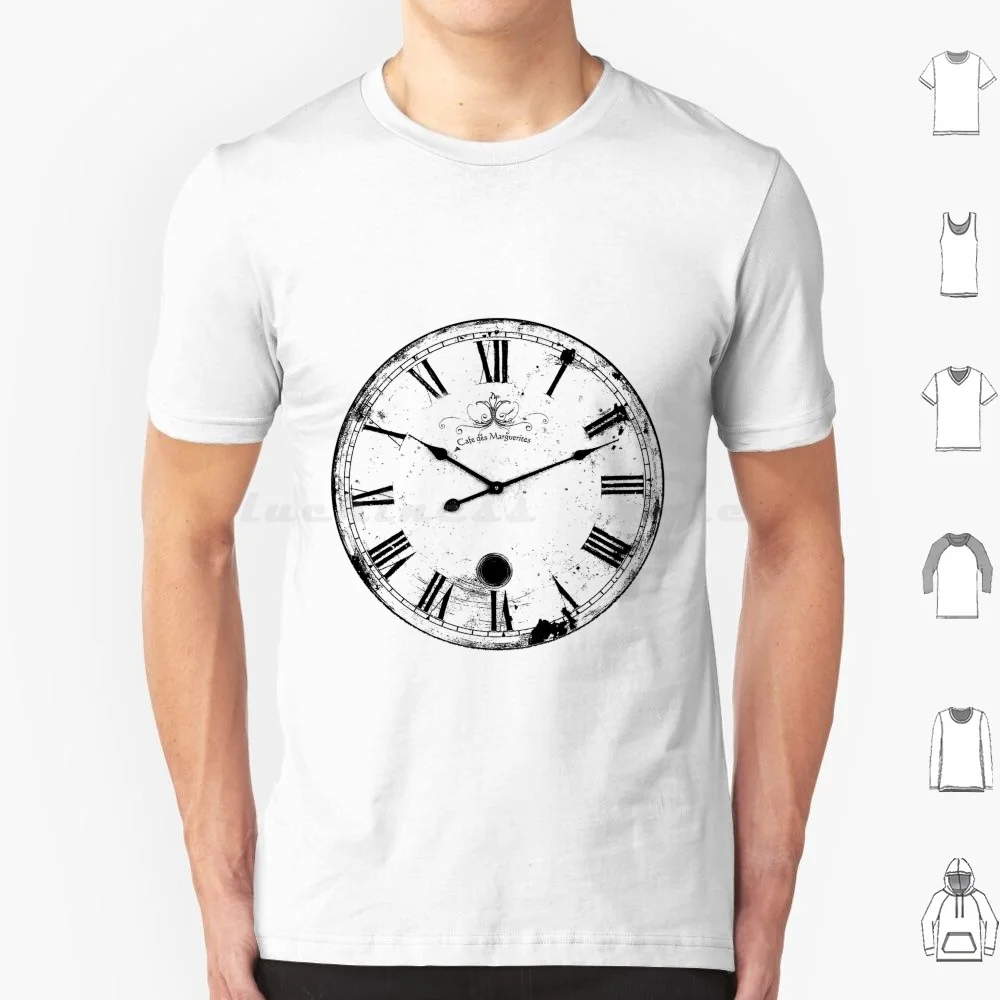 Antique And Vintage Clock Digital Engraving Image T Shirt 6xl Cotton Cool Tee Antique Vintage Antique Images Vintage Images