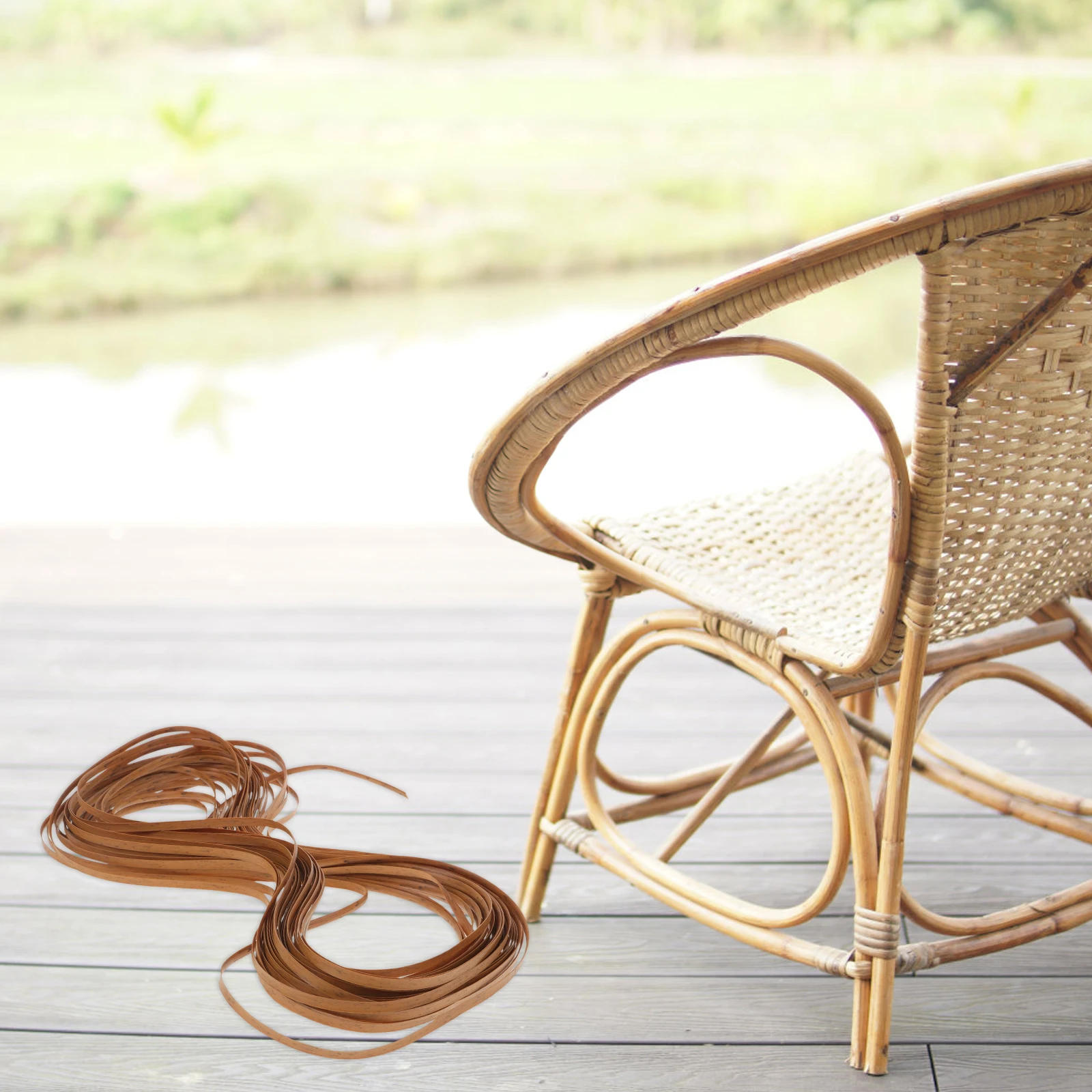 

1 Roll Innovative Plastic Rattan DIY Material for Chair Repair and Crafting Projects