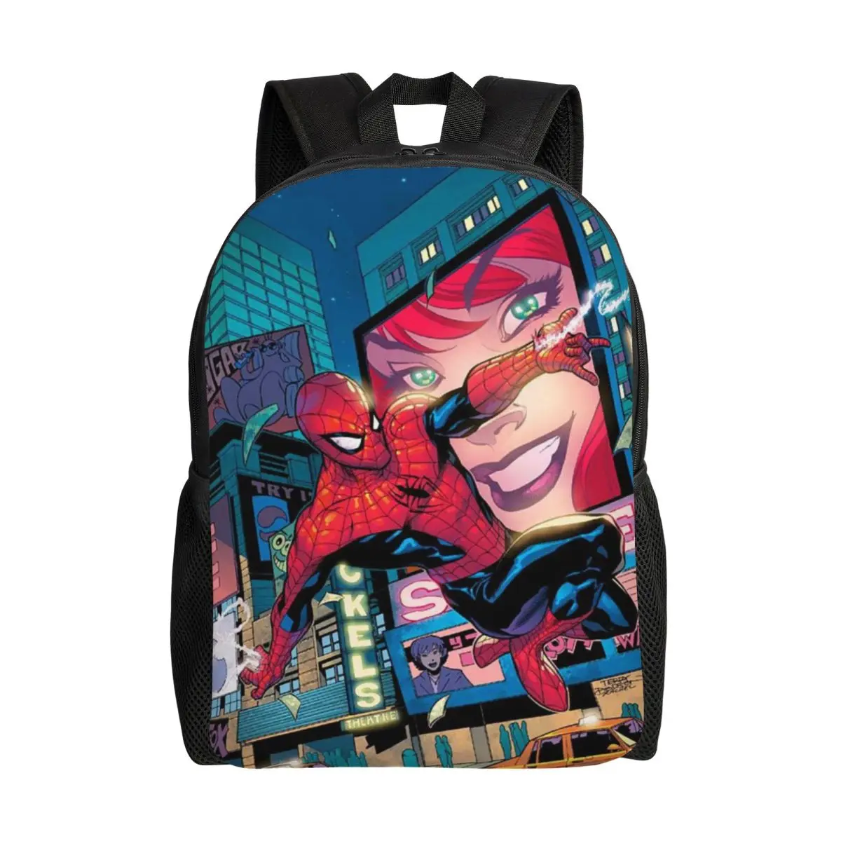 

Marvel Spider-Man Backpack, Women's Oxford Cloth Backpack, Men's School Bag, Travel Backpack, Laptop Backpack